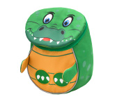 Рюкзак детский BELMIL MINI ANIMALS "Крокодильчик", объем 4 л., размер: 25х18х11 см,  вес: 210 гр.
