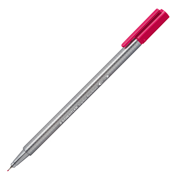 Ручка капиллярная Triplus, трехгранный пластиковый корпус, 0,3 мм, цвет чернил: бордовый