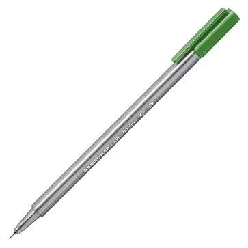 Ручка капиллярная Triplus, трехгранный пластиковый корпус, 0,3 мм, цвет чернил: природный зеленый