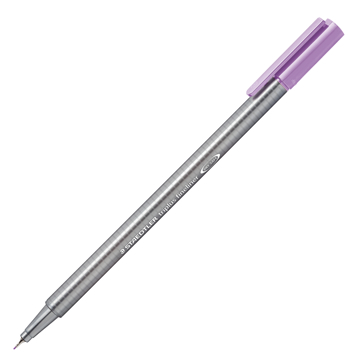 Ручка капиллярная Triplus, трехгранный пластиковый корпус, 0,3 мм, цвет чернил: лавандовый