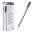 Ручка капиллярная Triplus, трехгранный пластиковый корпус, 0,3 мм, цвет чернил: серый