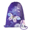 Мешок-рюкзак д/обуви Belmil "PINK FLOWERS" с вент.сеткой и объем.карм. на молн. Размеры 35х43см.