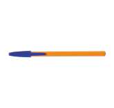 Ручка шариковая Orange, синяя, оранжевый корпус