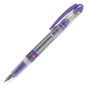 Ручка перьевая INKY, с капсулой, пластик, ассортимент цветов, блистер