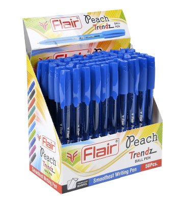 Ручка шариковая Flair PEACH TRENDZ, пластик, 1,0 мм, синяя