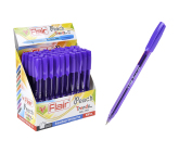 Ручка шариковая Flair PEACH TRENDZ, пластик, 1,0 мм, фиолетовая