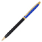 Ручка шариковая Carishma, синий с черным металлический корпус, в футляре, цвет чернил: синий