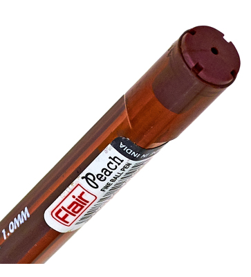 Ручка шариковая Flair PEACH TRENDZ, пластик, 1,0 мм, коричневая