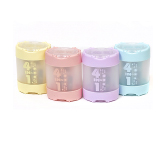 Точилка KUM Pastel с контейнером 4 в 1, 4 входа: 7, 8, 10, 11 мм, ассортимент цветов 